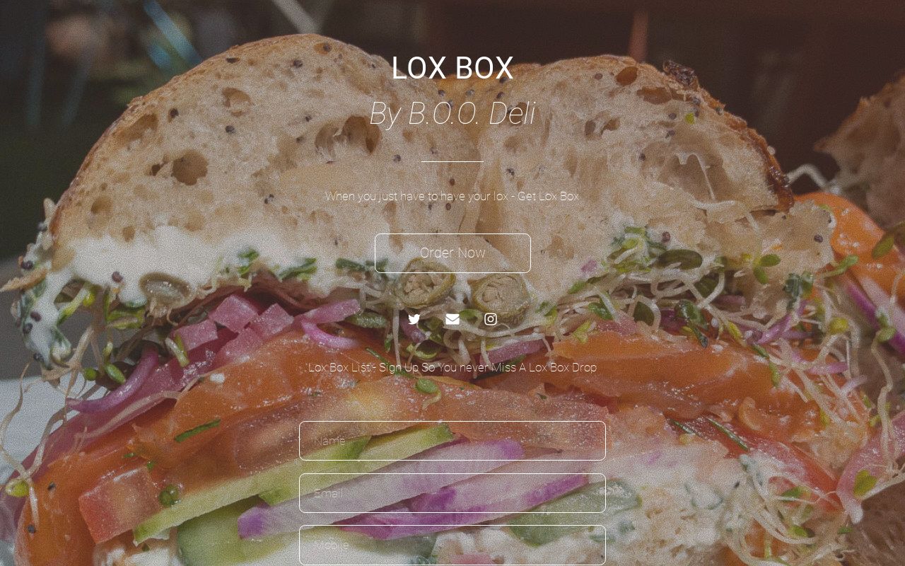 Lox Box By B.O.O. Deli